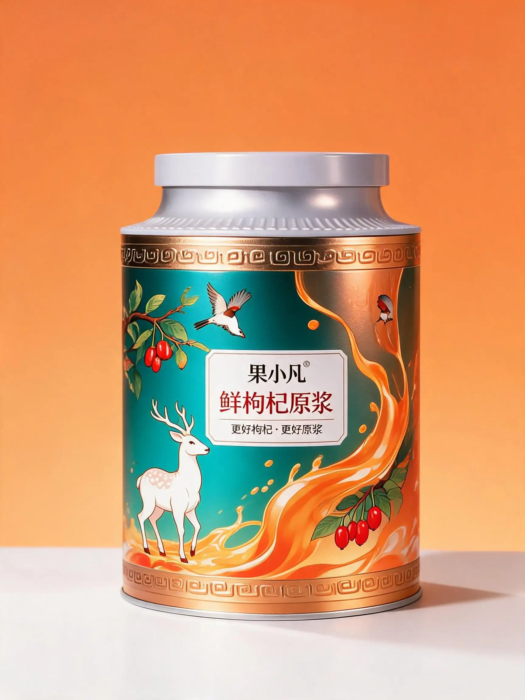 茗礼寿眉 tin packaging image 3