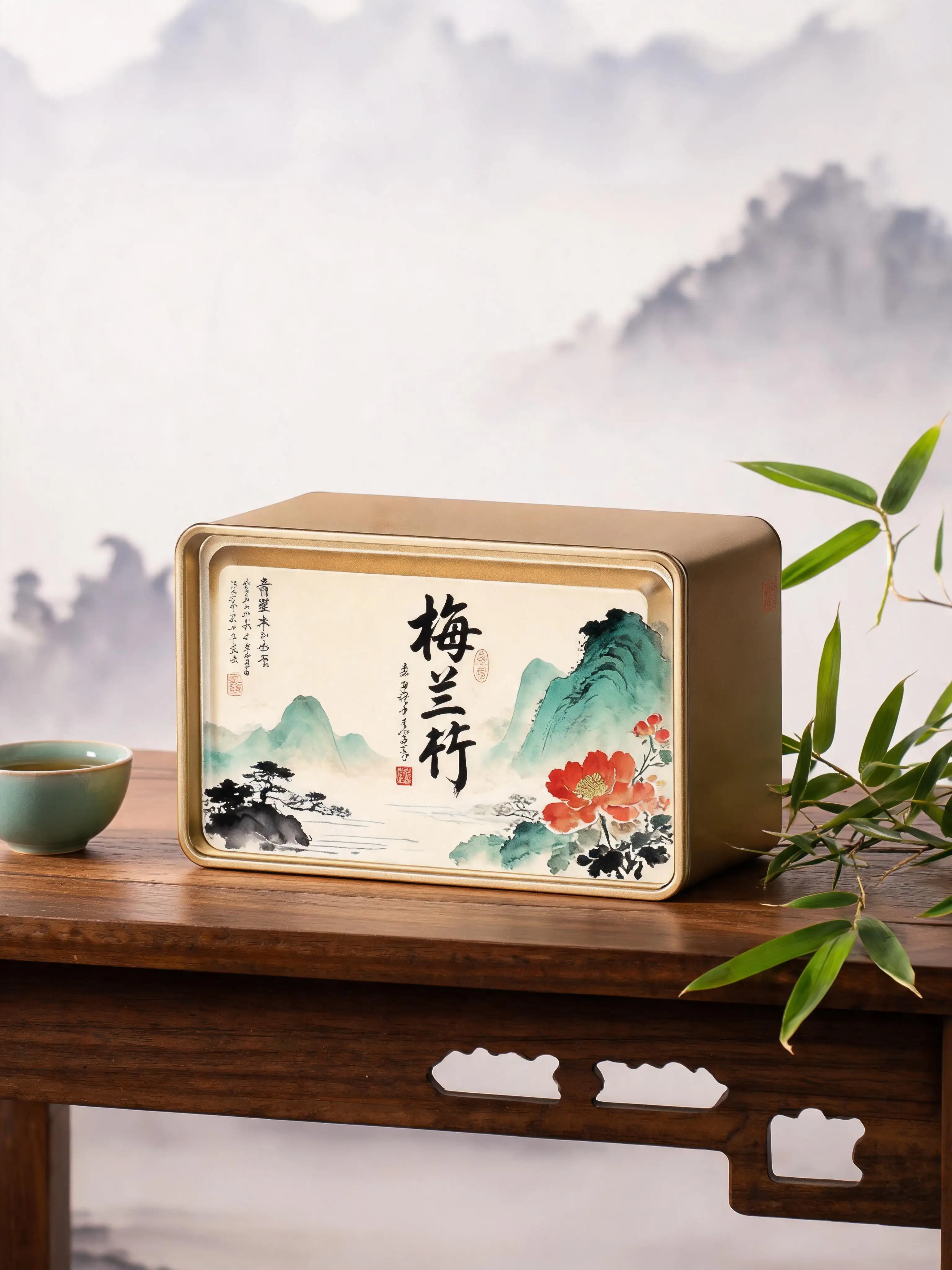 茶韵·水墨茶盒 tin packaging image 2