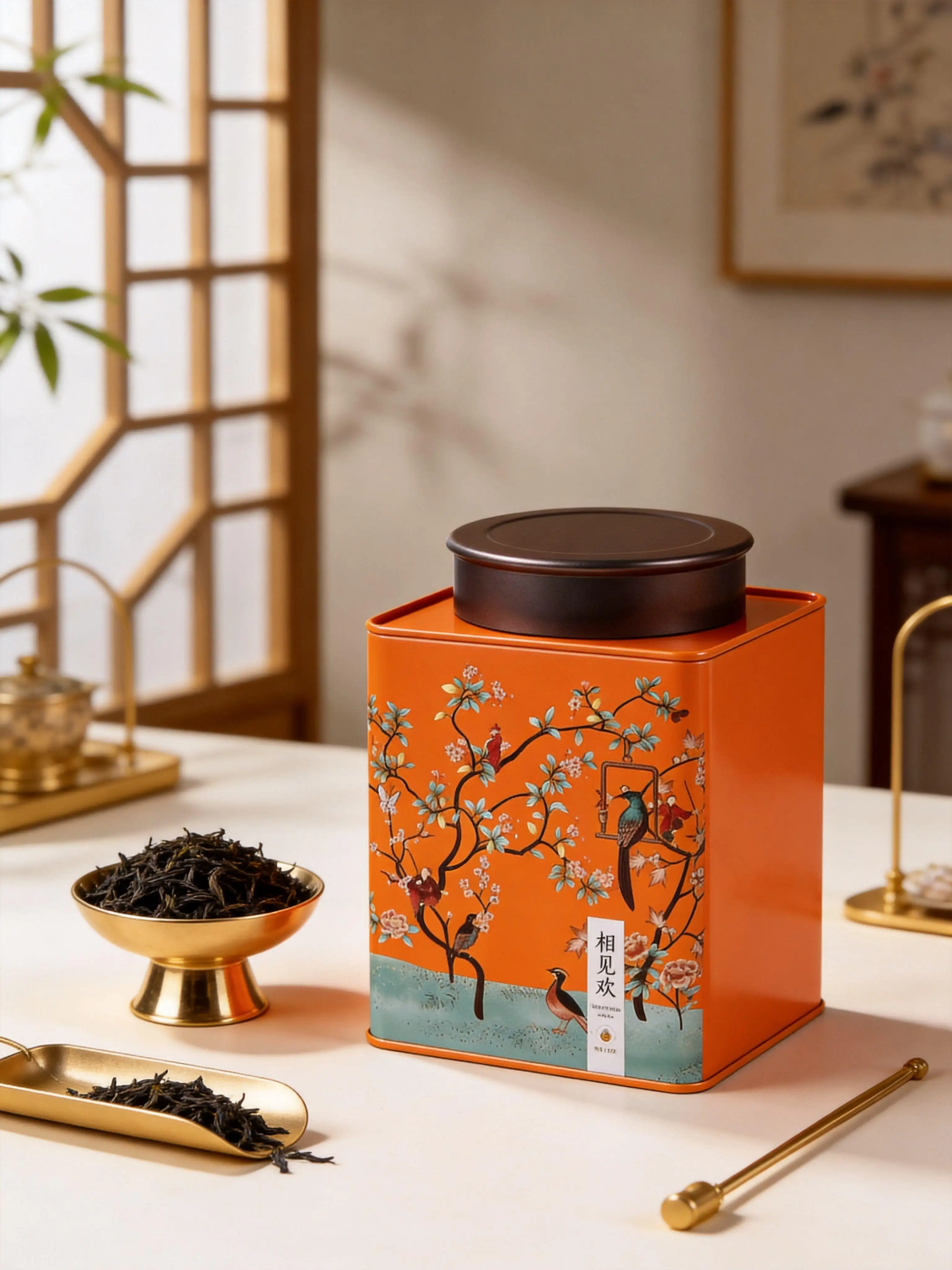 花鸟·相见欢 tin packaging image 2