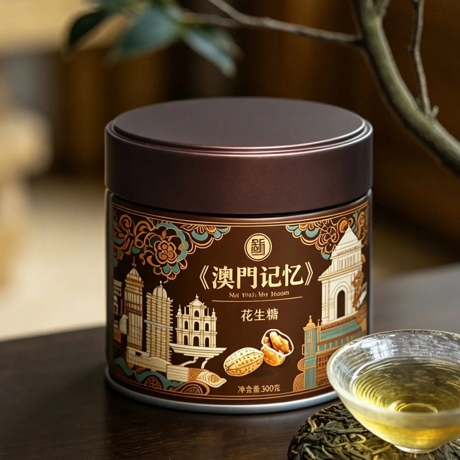 山涧茶叙 tin packaging image 3