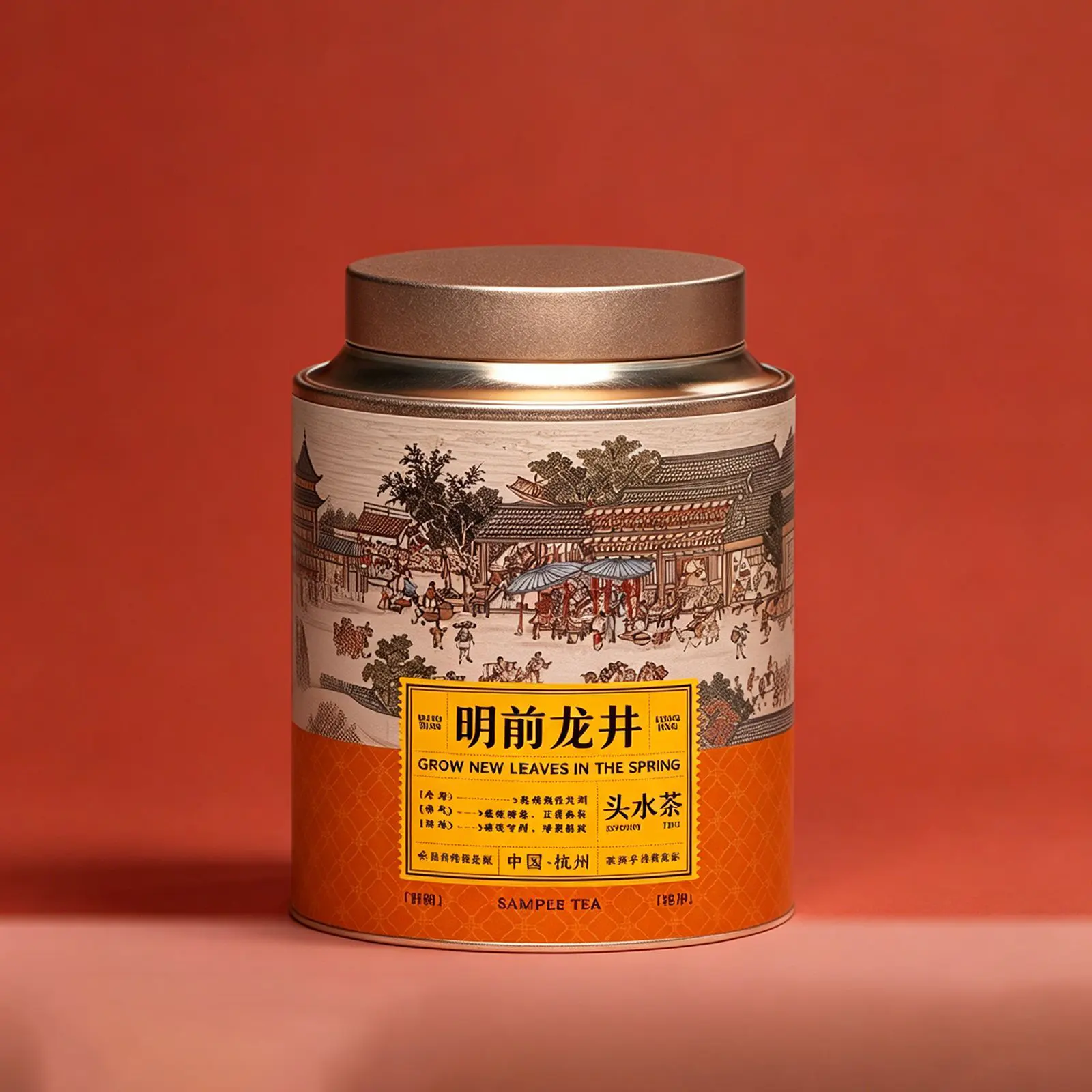 杭市茶叙 tin packaging image 2