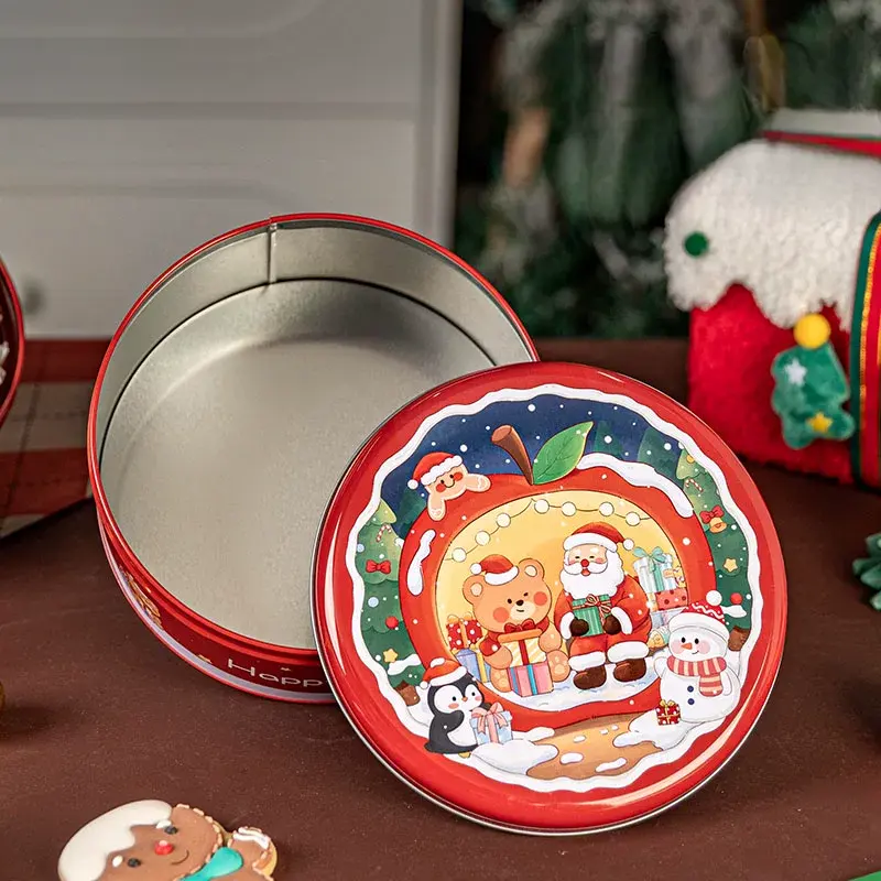 Christmas Wish Round Tin custom tin packaging design