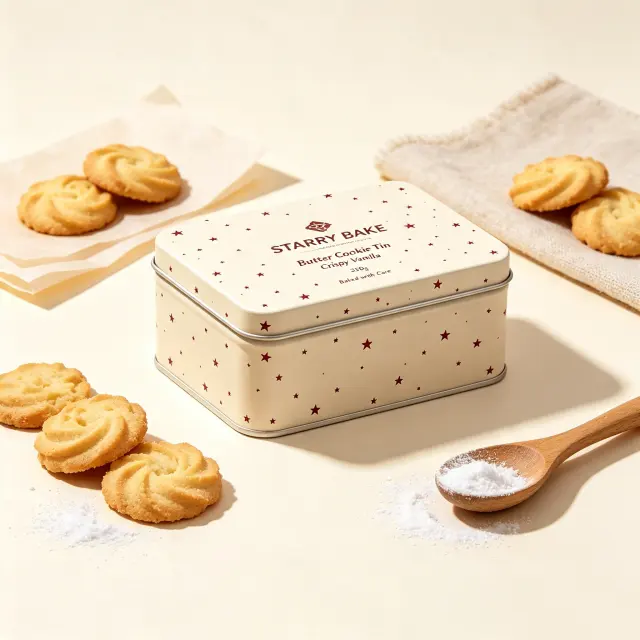 Star Sparkle Biscuit Tin