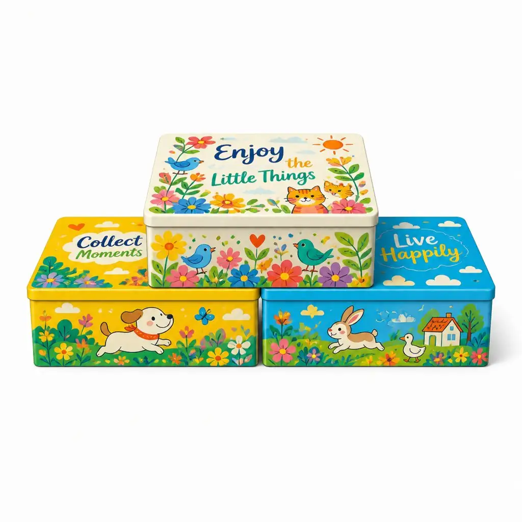 TIN-DGSH-00014 Tin Can Customization Case custom tin packaging design