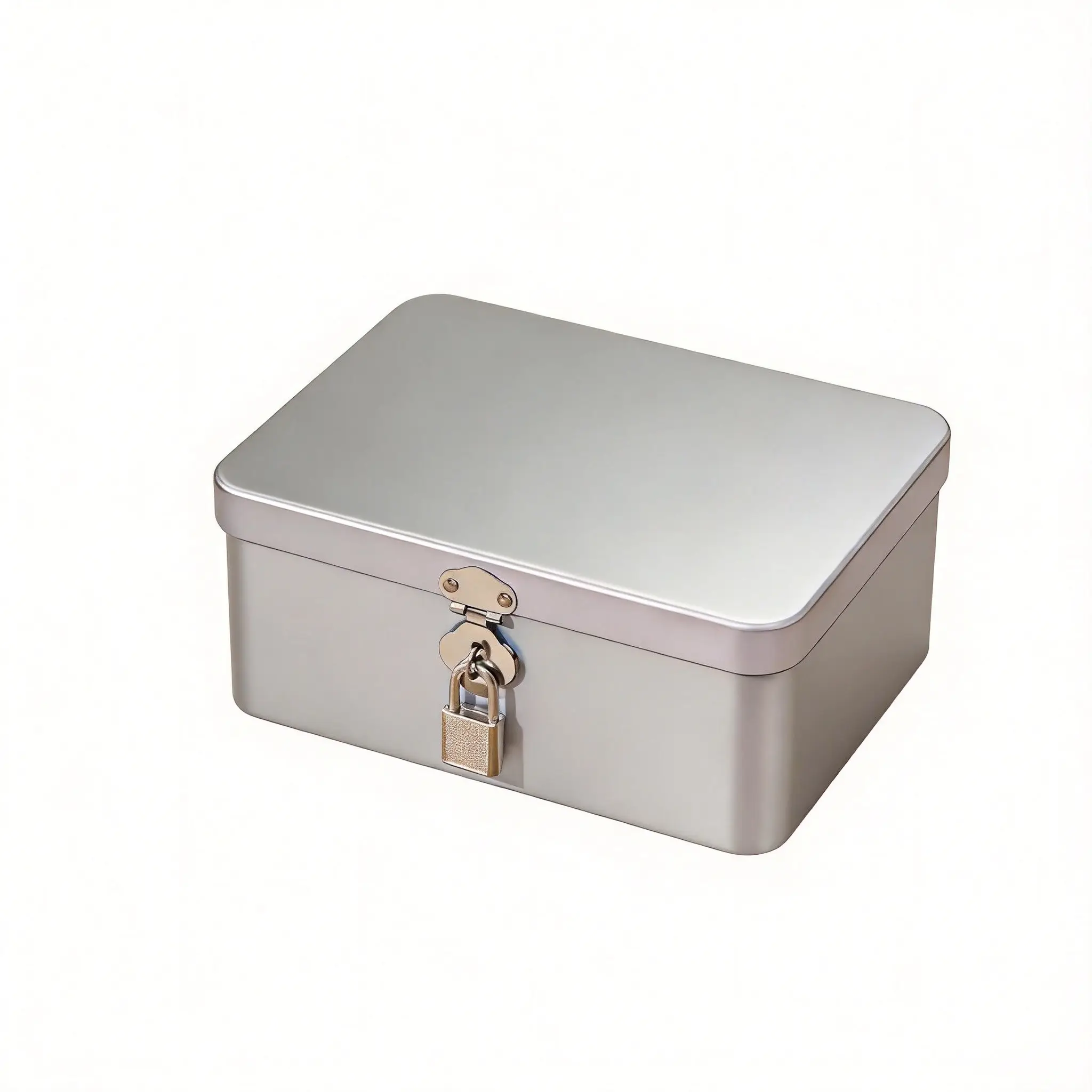 208 * 115 * 78mm rectangular iron box with flip closure