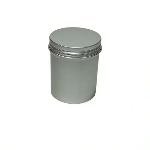 D50*65mm Screw Thread Natural Finish Aluminum Tin