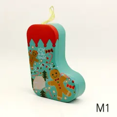 M1 Christmas Socks Jar – Special-Shaped Tin